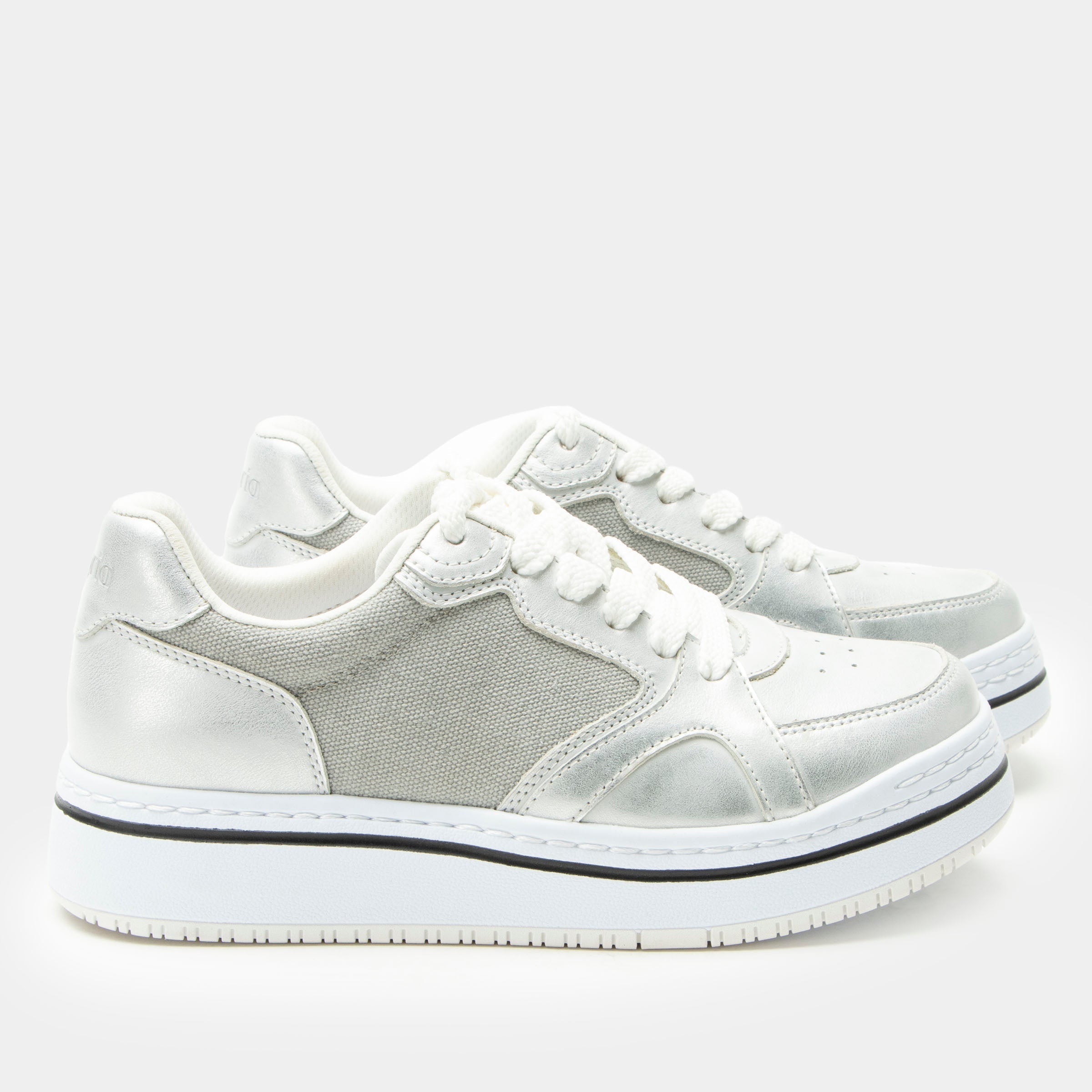 Alyster Shimmer Silver Shoe - Image 3