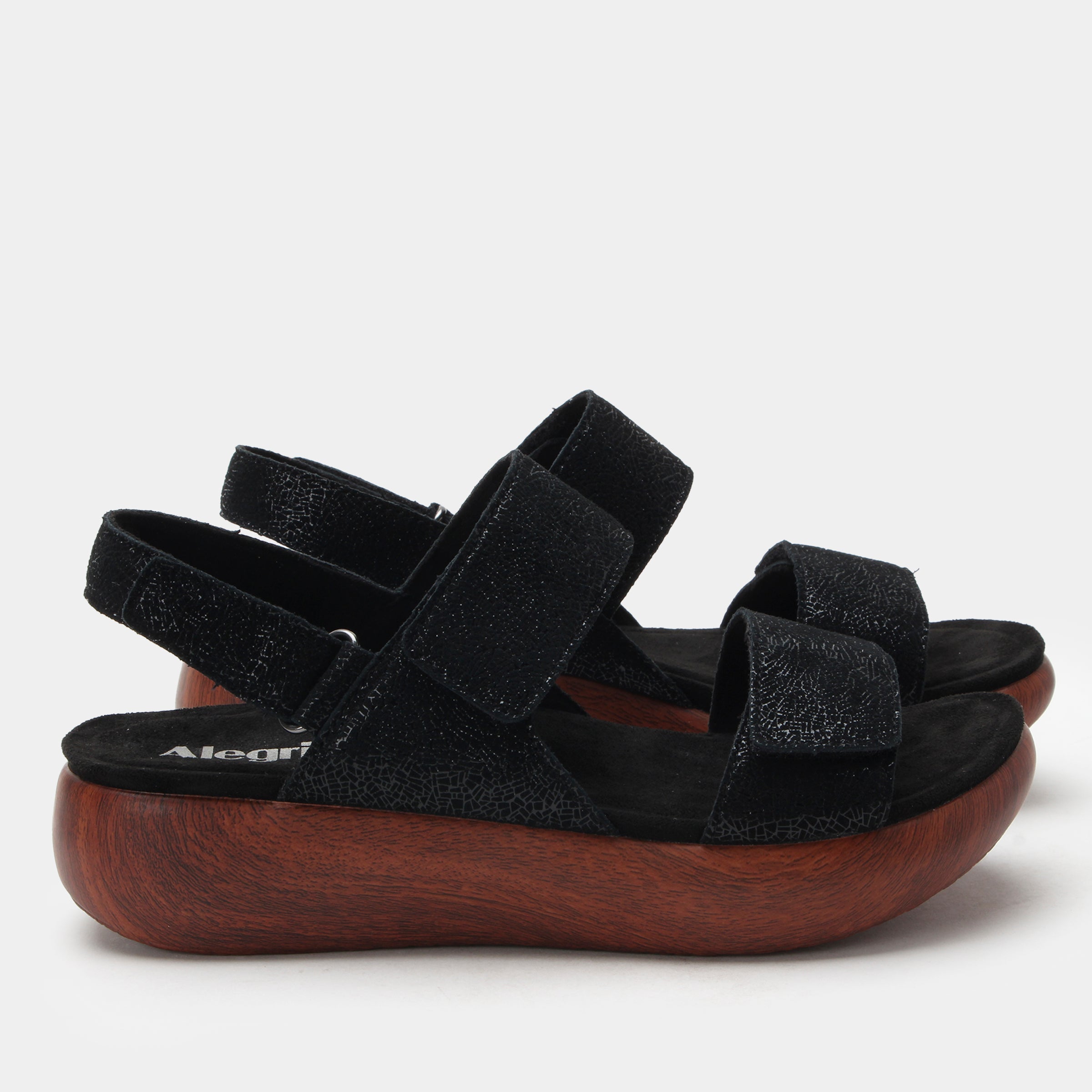 Bailee Crackle Black Sandal - Image 3