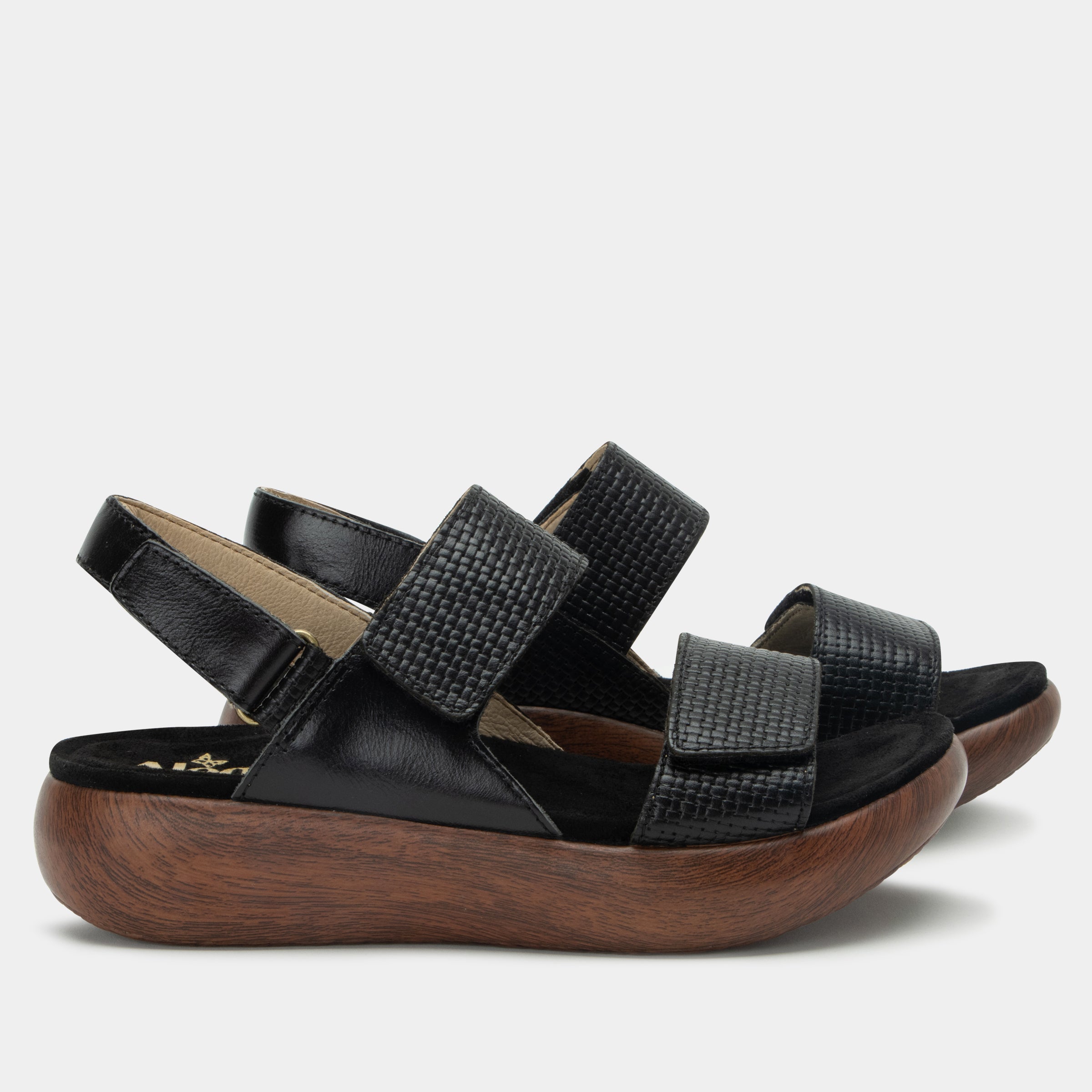 Bailee Woven Noir Sandal - Image 3