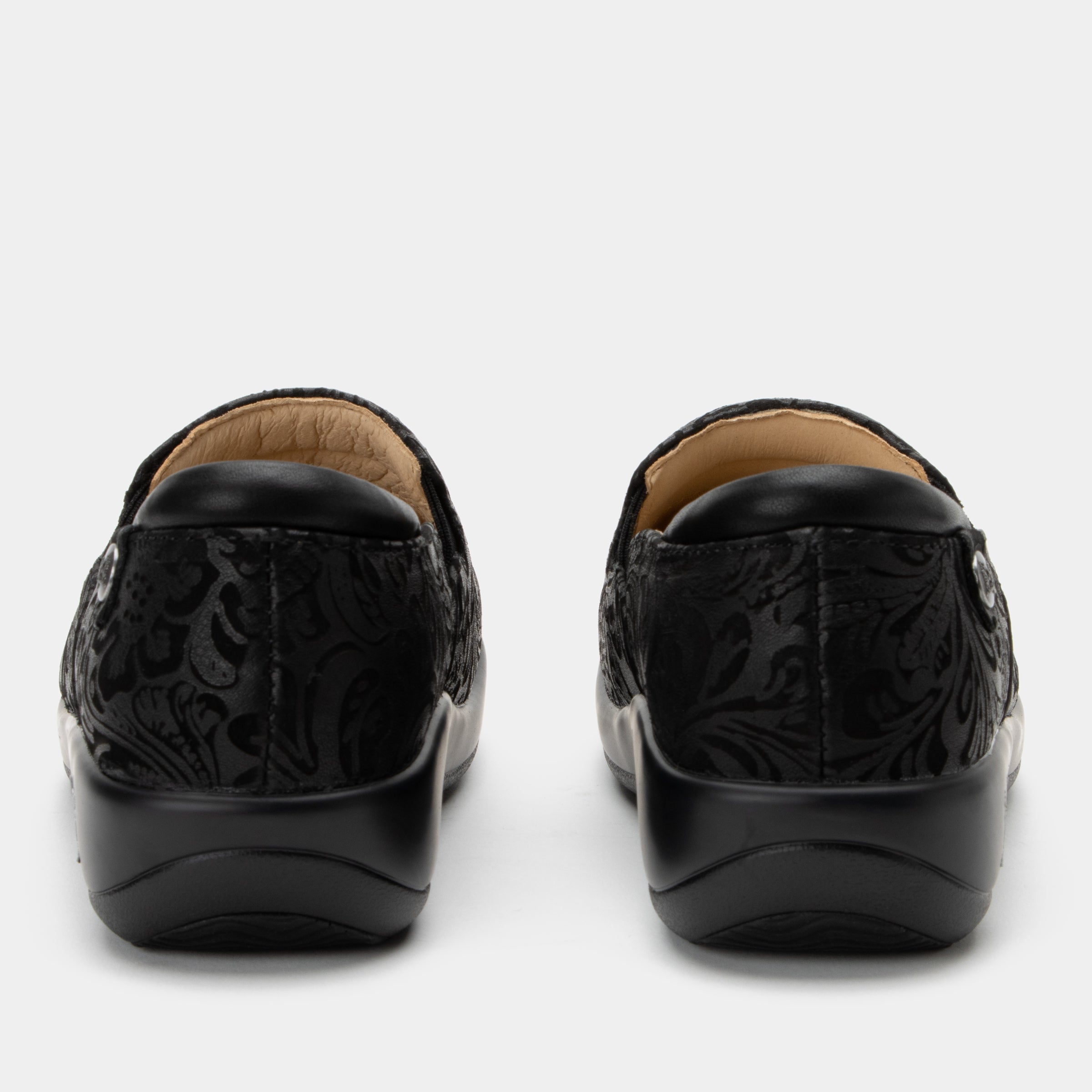 Keli Black Embossed Paisley Shoe - Image 4
