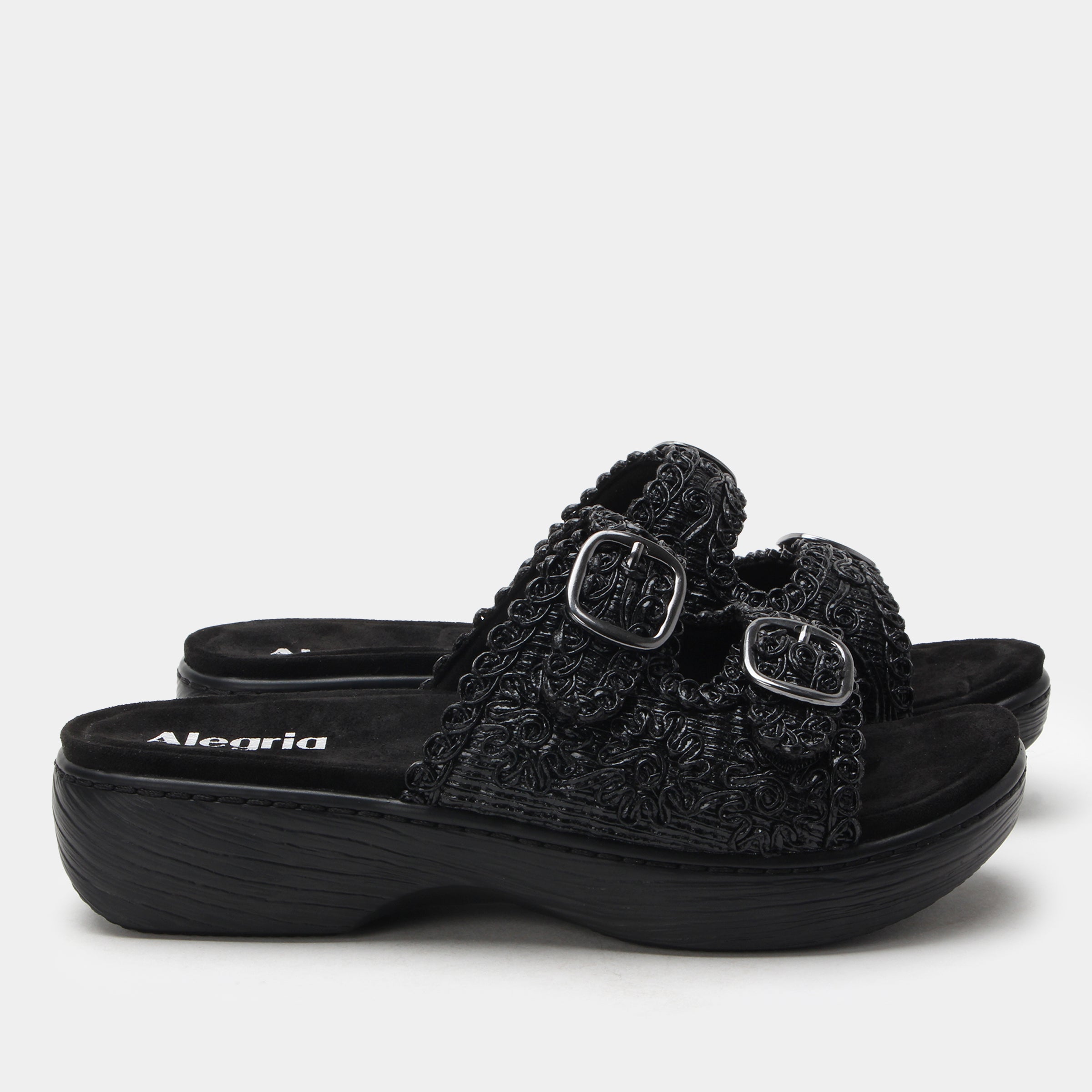 Oona Fancy Black Sandal - Image 3