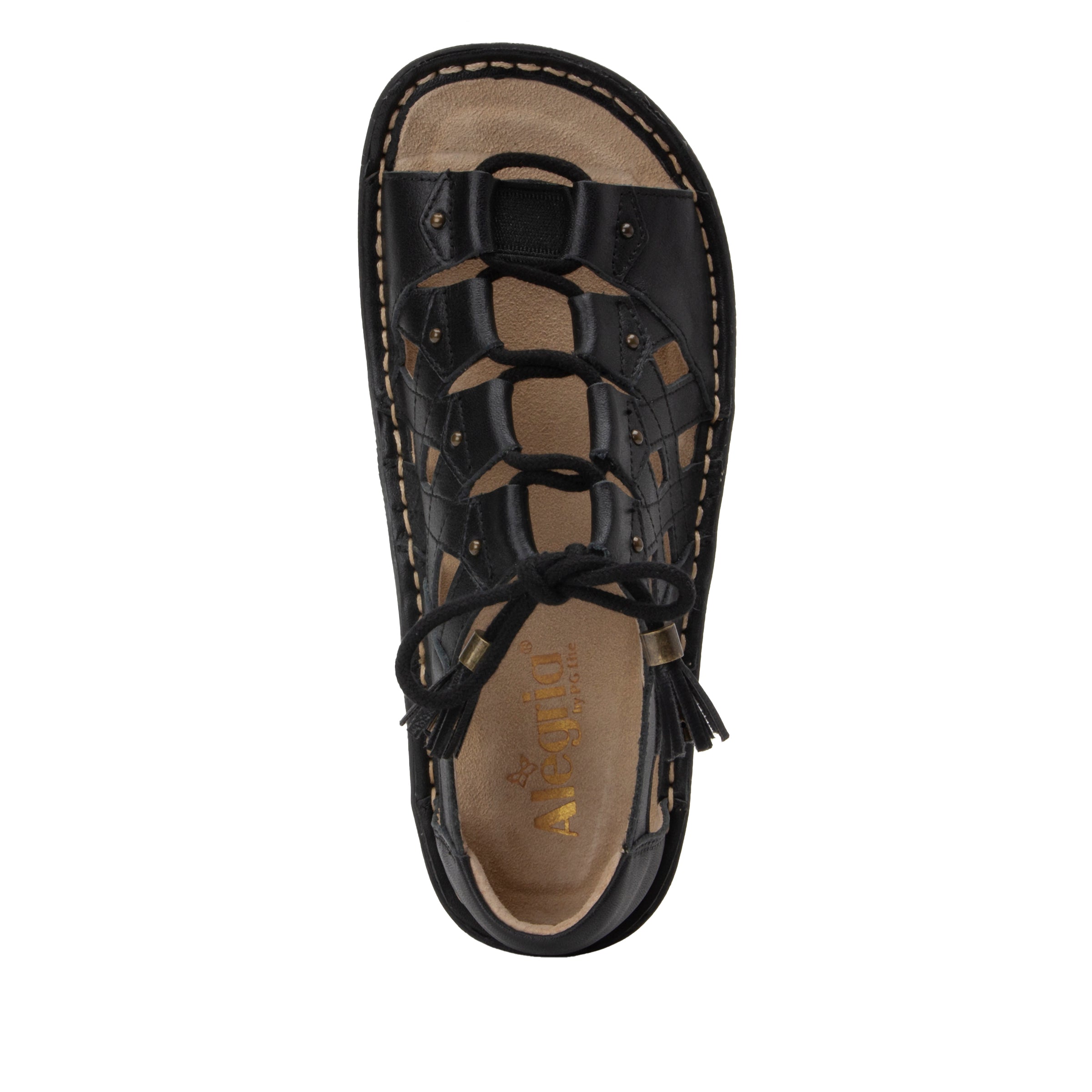 Valerie Black Burnish Sandal - Image 5